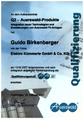 Aufbauseminar Q2 - Auerswald-Produkte