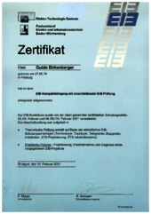 EIB-Kompaktlehrgang mit anschließender Prüfung